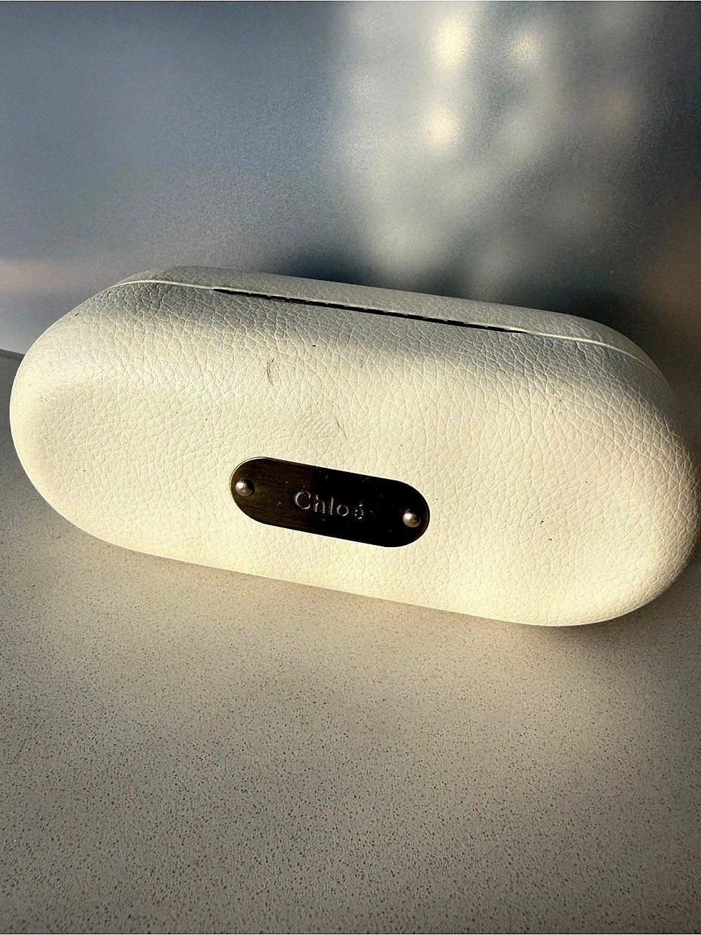 Chloé White Glasses Case